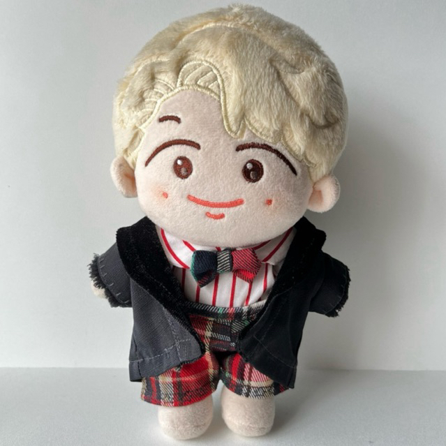 [20cm & 15cm] Fluffy Long Coat Set Cotton Doll Clothes Kpop
