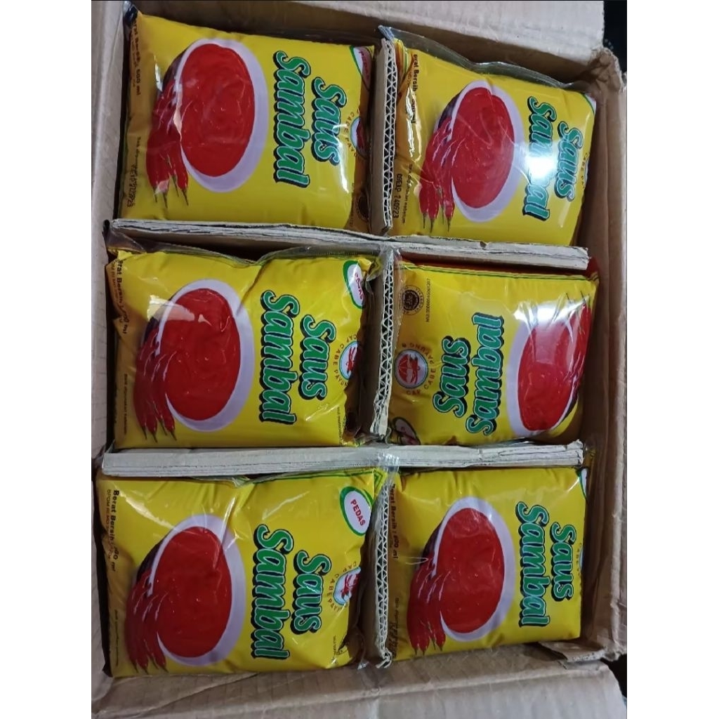 

1 DUS Saus Sambel Cap Cabe Payung Pedas isi 24 Pcs 600ml Saos Sambel