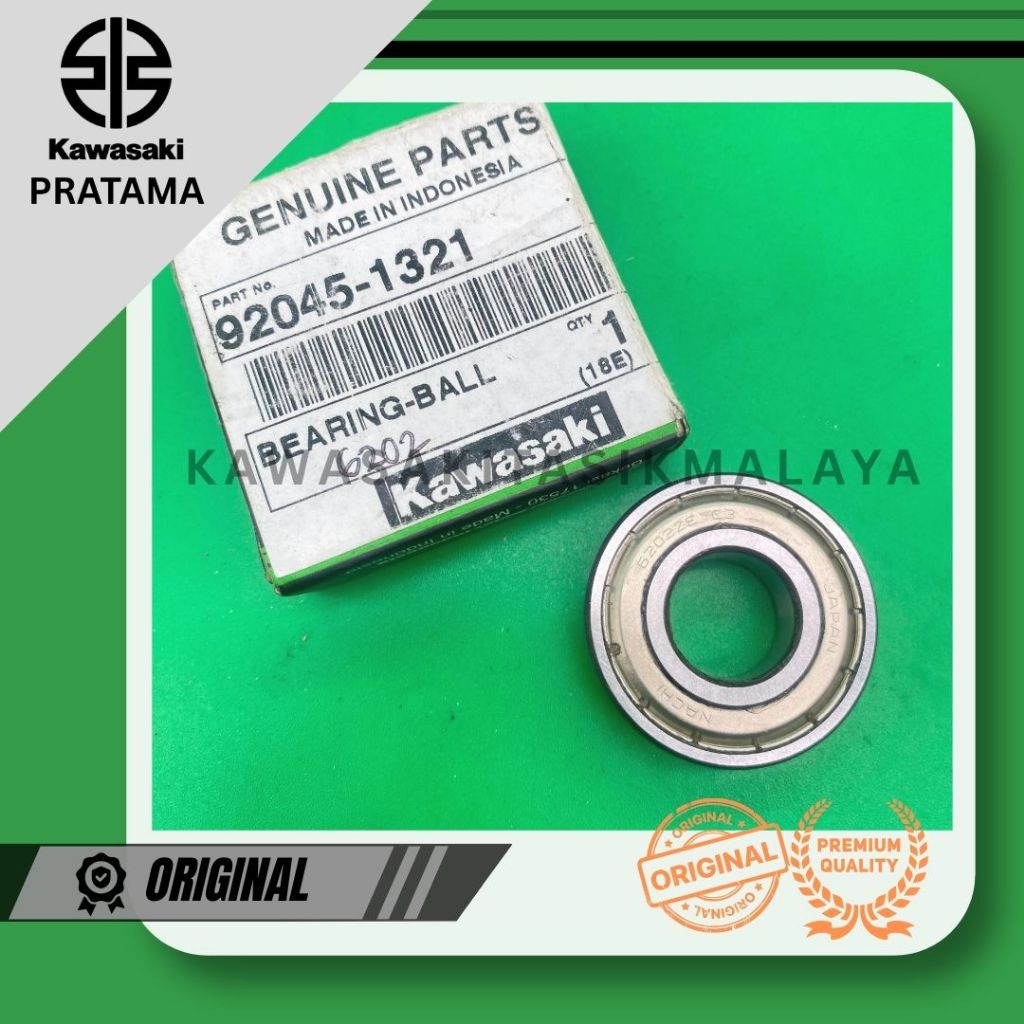 LAHER LAHER BEARING TROMOL BELAKANG 92045-1321 KAWASAKI KAZE 110 NINJA 150 R RR KZ200 BINTER MERZY
