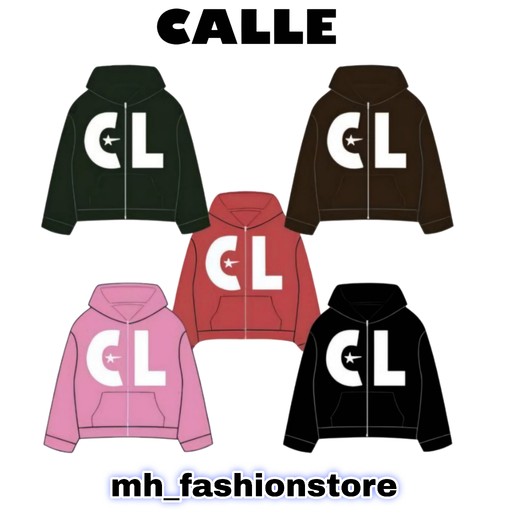 CALLE DE LARACHE | HOODIE BOXY CALLE | CALLE X SNSB | CALLE FULL ZIP HOODIE