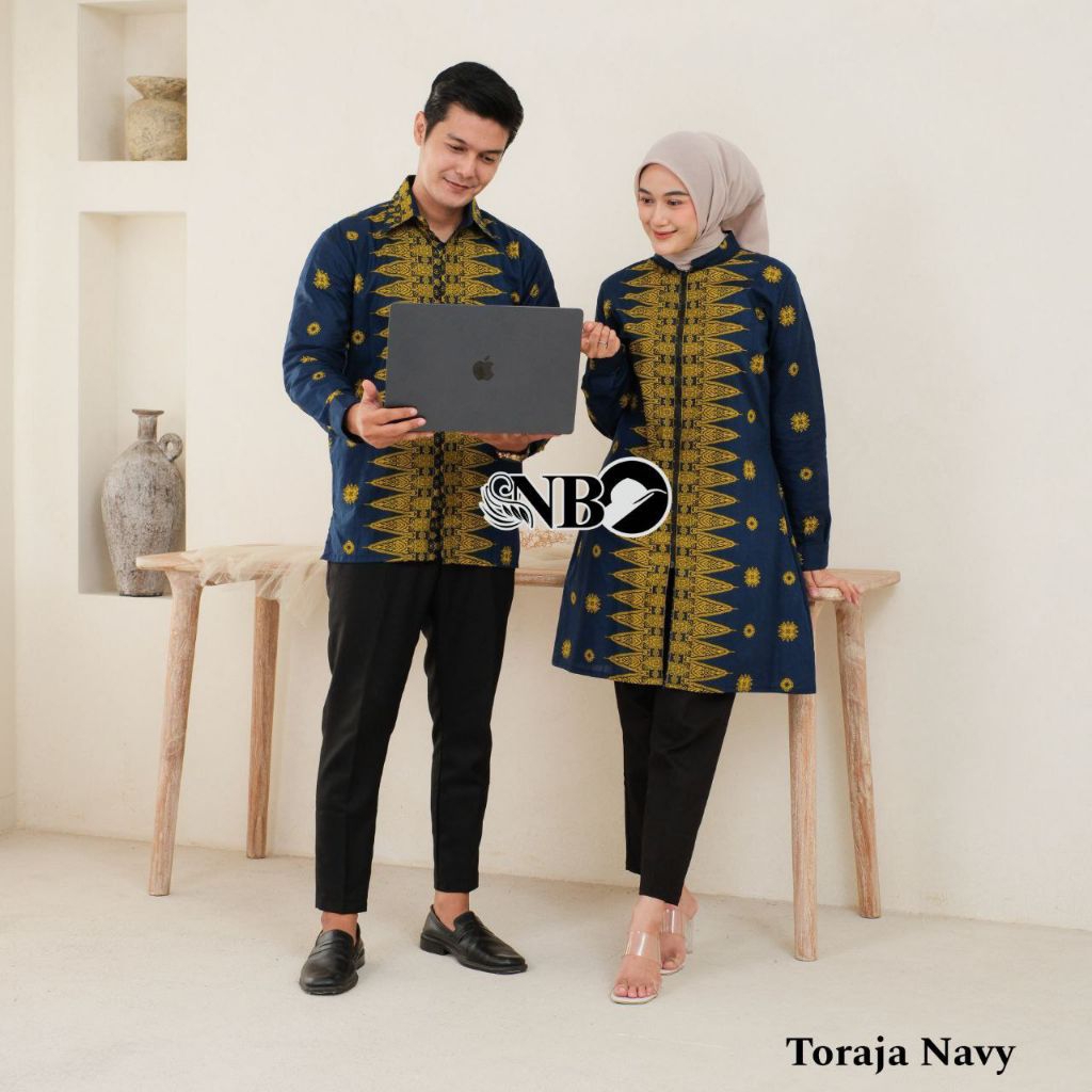 Atasan Baju Batik Couple Motif Toraja dan Kemeja Pria Terbaru Kekinian