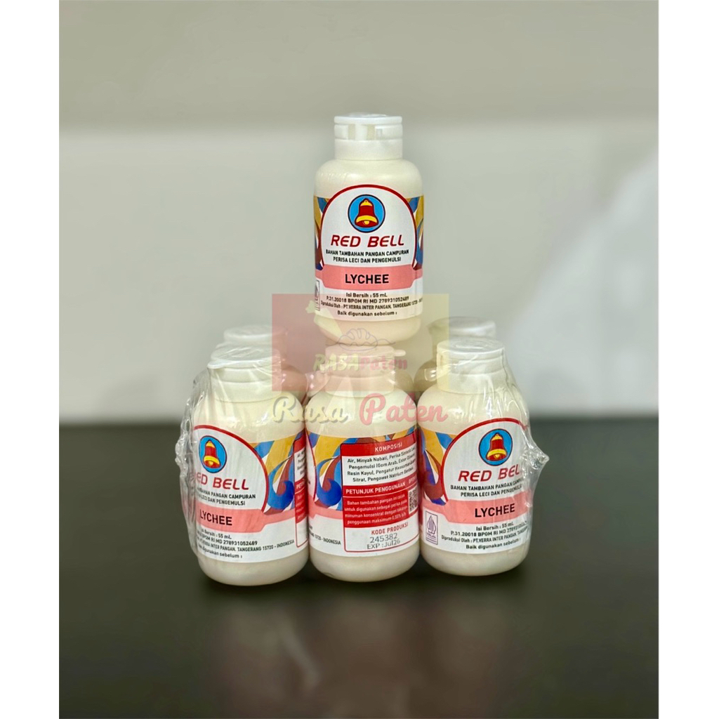 

RED BELL PASTA 55 ml LYCHEE / LECI Halal BPOM RI COD Satuan / Lusinan