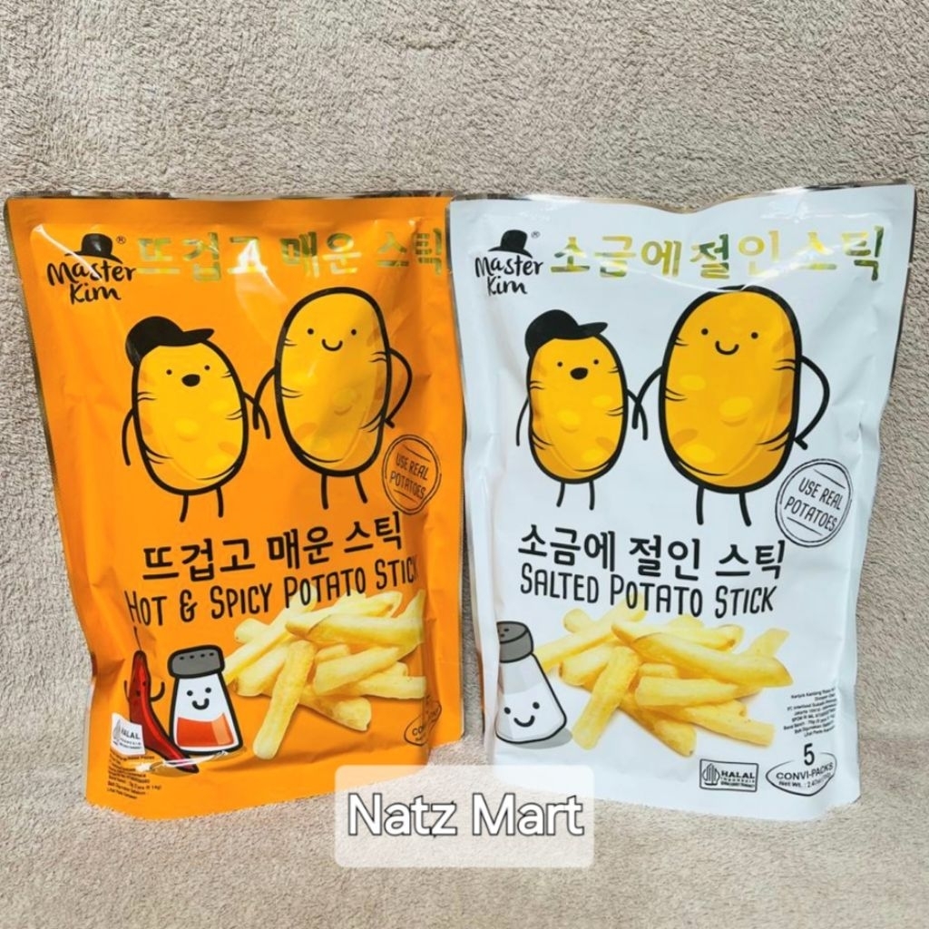 

MASTER KIM Potato Stick - Stik Kentang 70 gr (isi 5 Pcs × 14 gr)