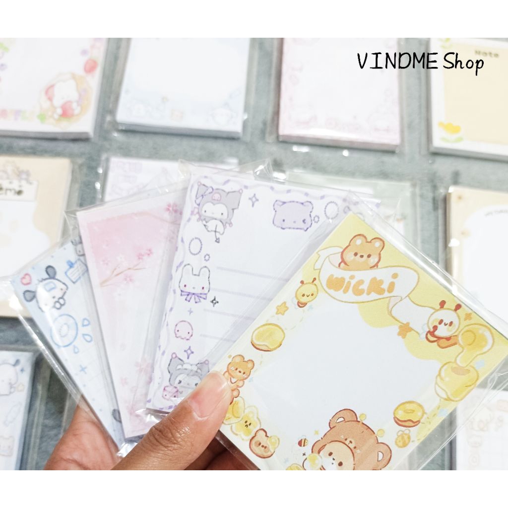 

VM Memo Pad Kertas Catatan Karakter Isi 50 lembar