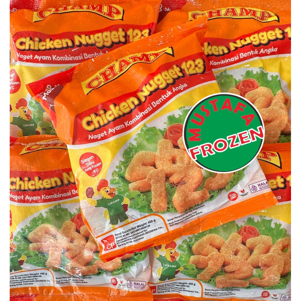 

Champ Chicken Naget 123 450gr
