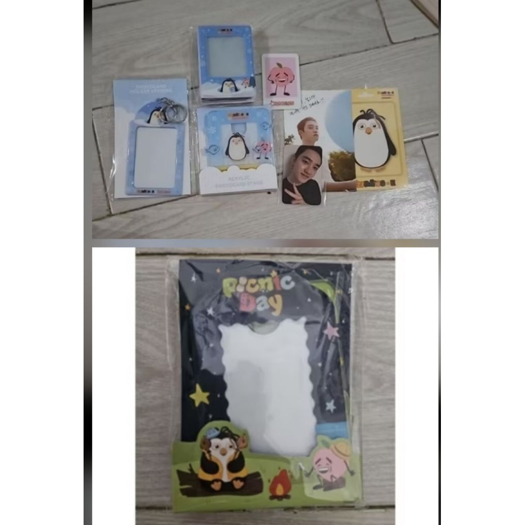 exo zzirang-e charles d.o. doh kyungsoo md merch only photocard holder cahol acrylic pc stand kolbuk