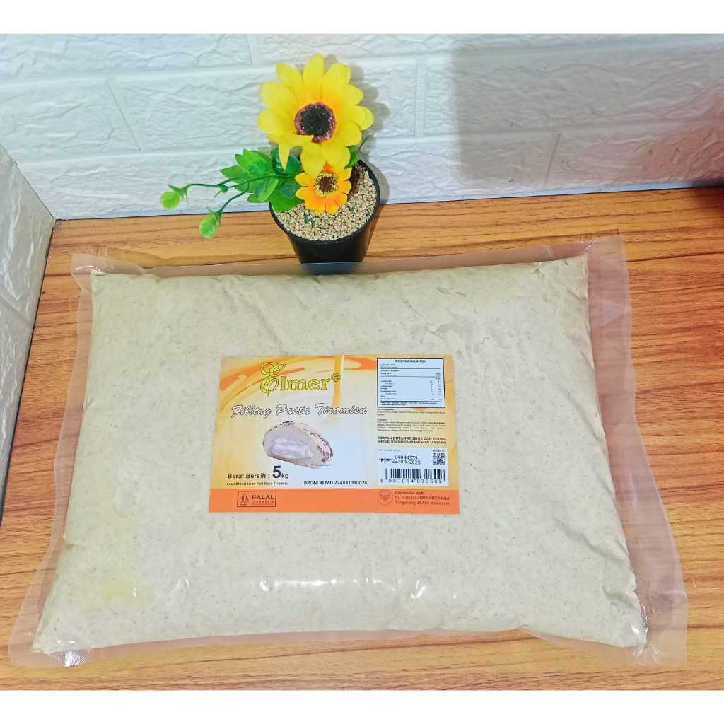 

[oddsolshop] pekanbaru/Elmer Filling Paste Tiramisu 5KG Bahan Kue Baking Mix Isian Roti Cake Mix