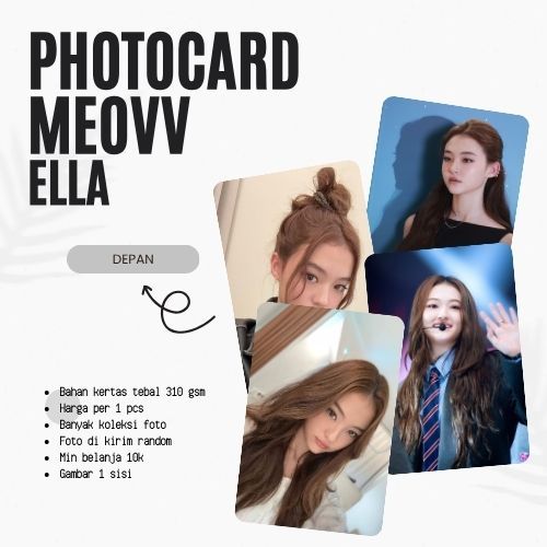 [1PCS] PHOTOCARD MEOVV ELLA | PHOTOCARD KPOP | PHOTOCARD DRAKOR | PHOTOCARD DRACIN