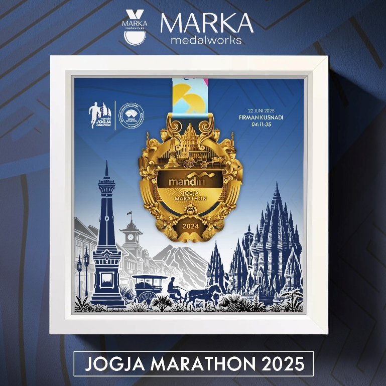 MANDIRI JOGJA MARATHON - Artistic Medal Frame
