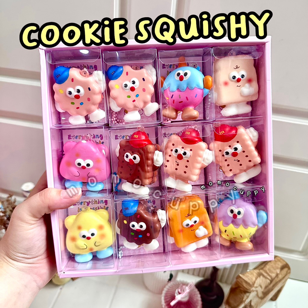 MOMOCUPPY cookie squishy gantungan squishy lucu
