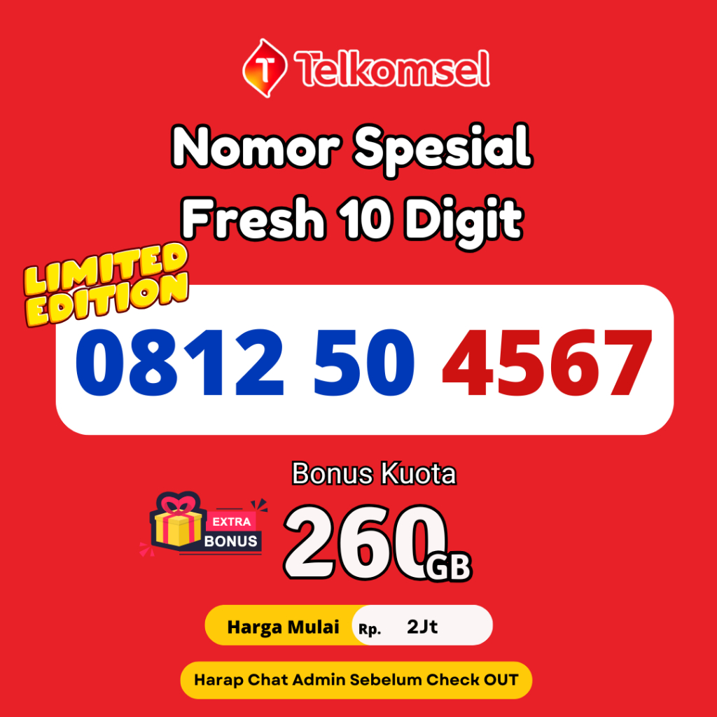 Nomer Premium Spesial Kartu Prabayar 10 digit Telkomsel - Nomor Cantik Telkomsel 10 Digit Premium