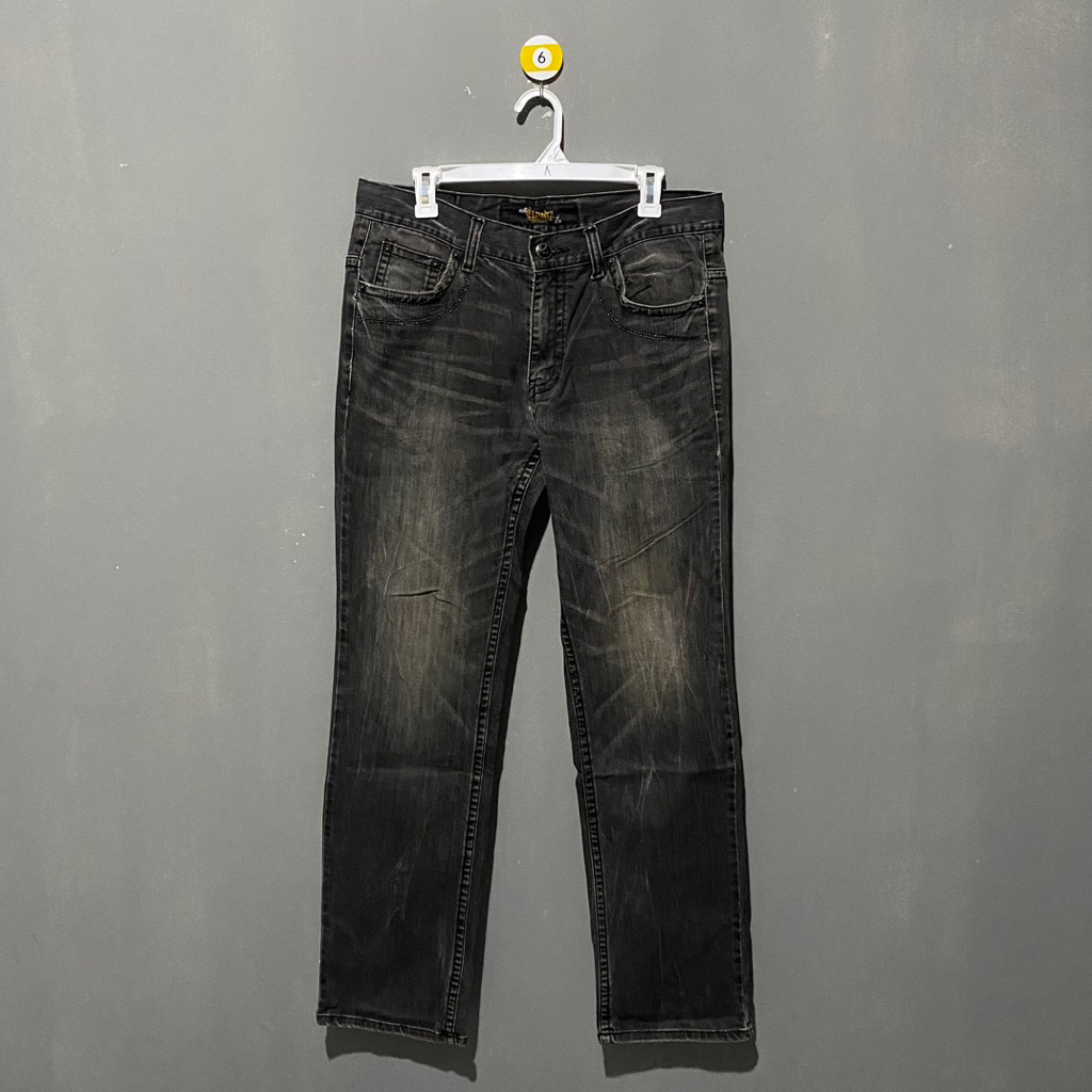 Cloud 72 Bordir Denim Feding Petir Jeans