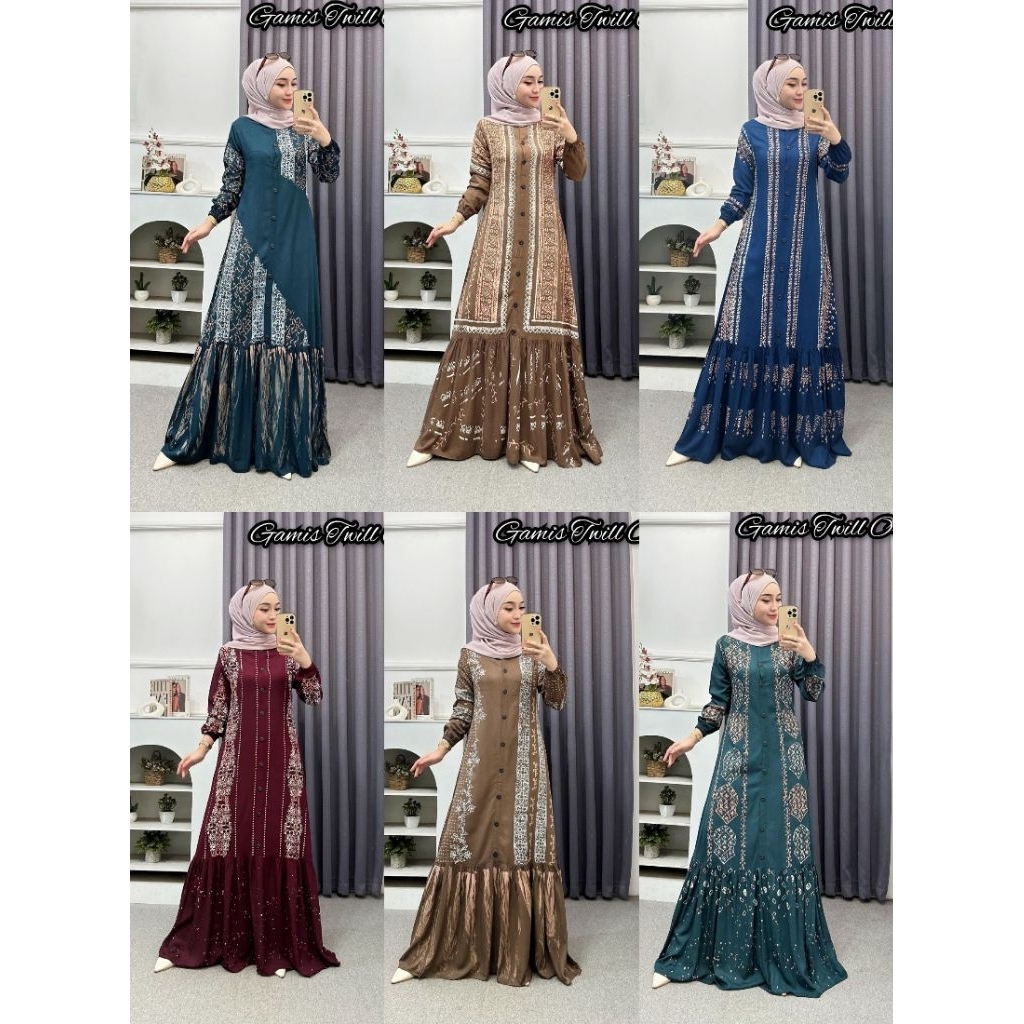 Gamis Twill Ori Gamis Rempel Gamis Twill Jumbo Gamis Batik Gamis Jumbo Gamis Twill Pekalongan