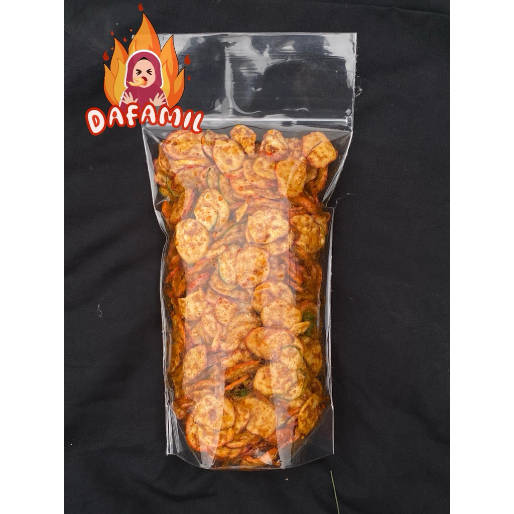 

KERIPIK SEBLAK BANTAT GURIH BY DAFAMIL KEMASAN BESAR 500 gram