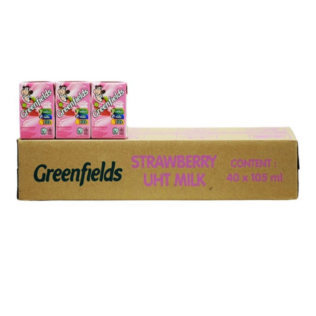 

Greenfields Susu UHT Strawberry 1 Dus isi 40 x 105ml