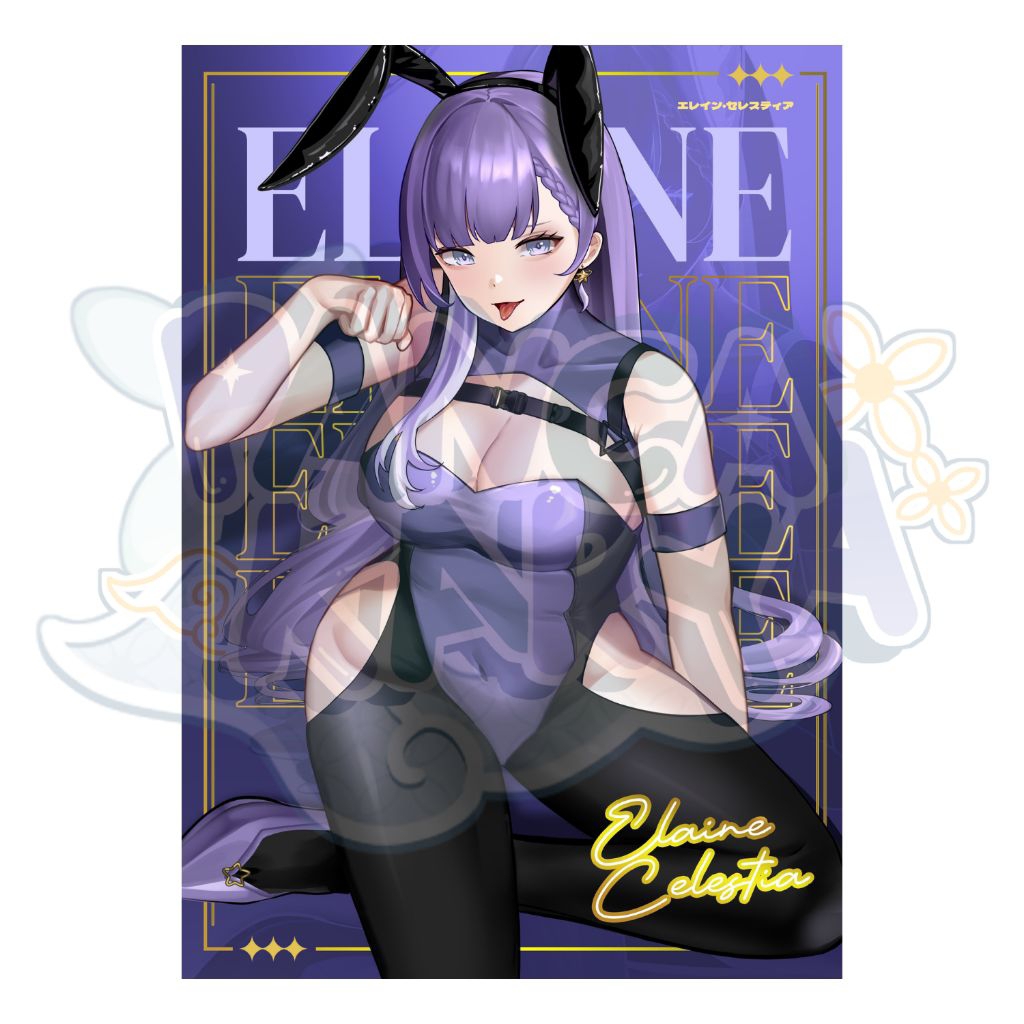 

Gold Foil Artprint Elaine Celestia (Bunny Girl Version)