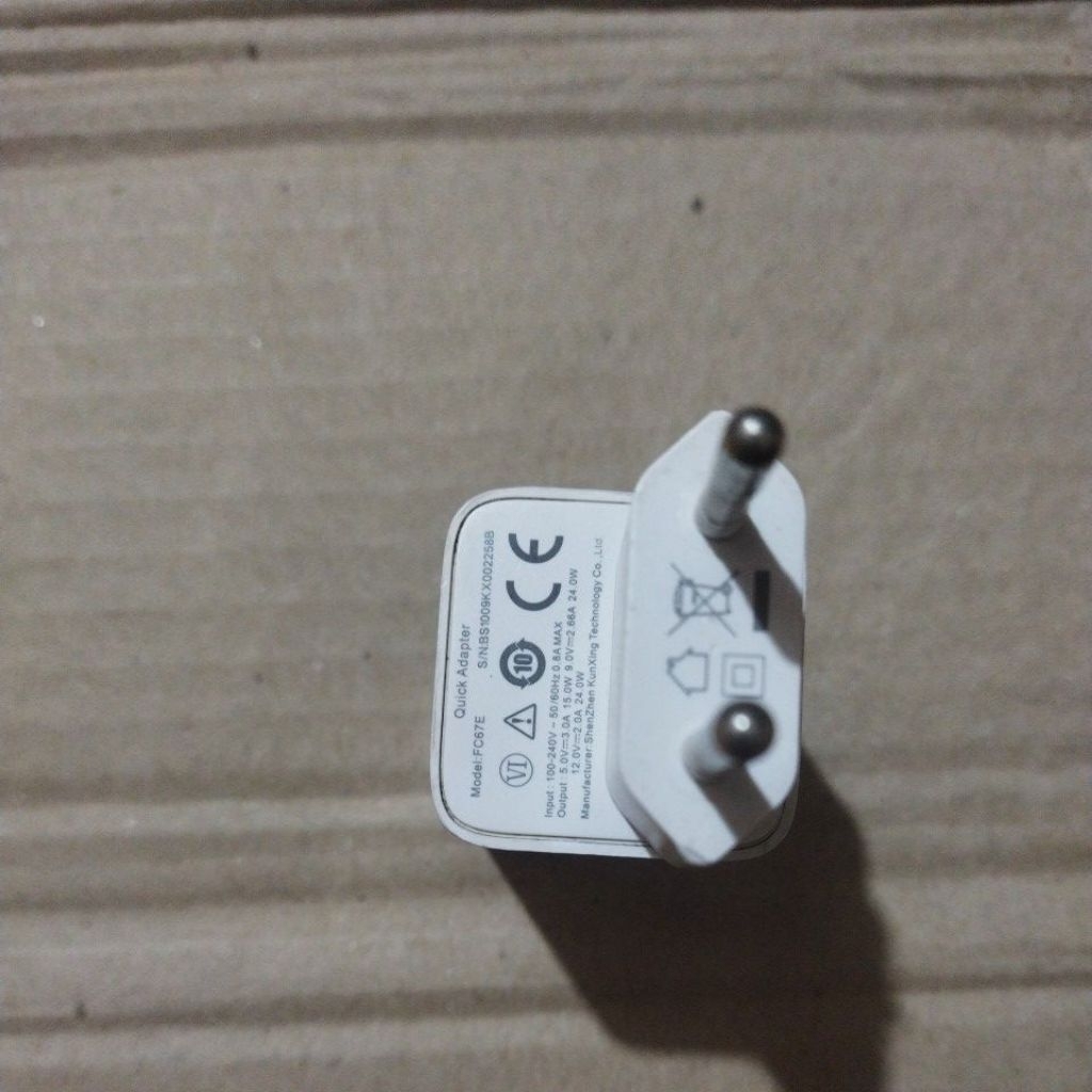 kepala charger Baseus 24w original second tanpa kabel