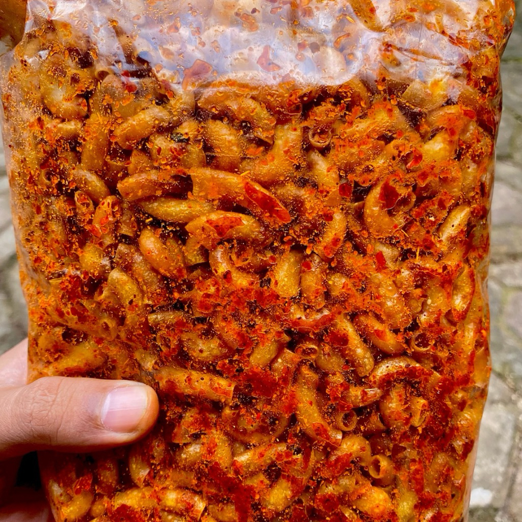 

Makaroni 500 gram bumbu Pedas Cikruh Daun Jeruk