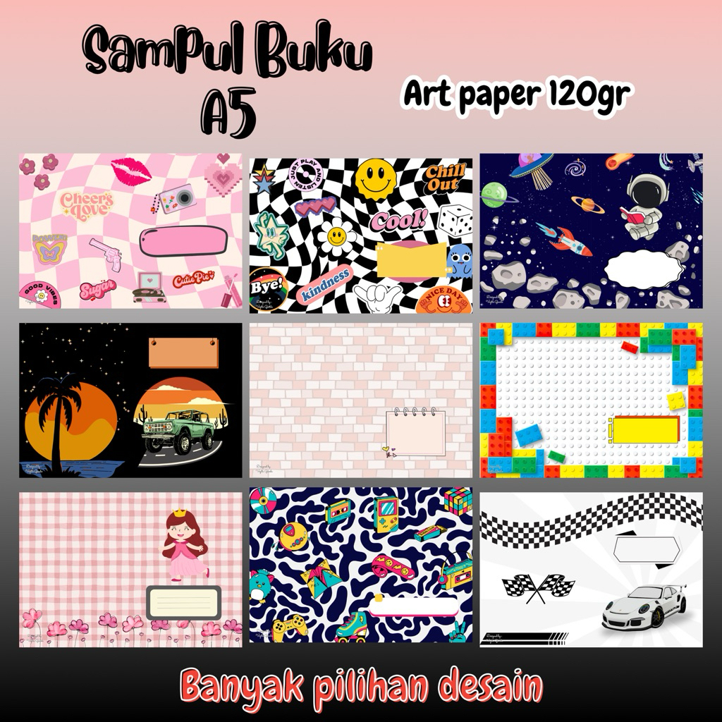 

Sampul buku custom A5 - sampul buku tulis sampul buku tulis kecil sampul buku aesthetic sampul buku anak sampul buku keren