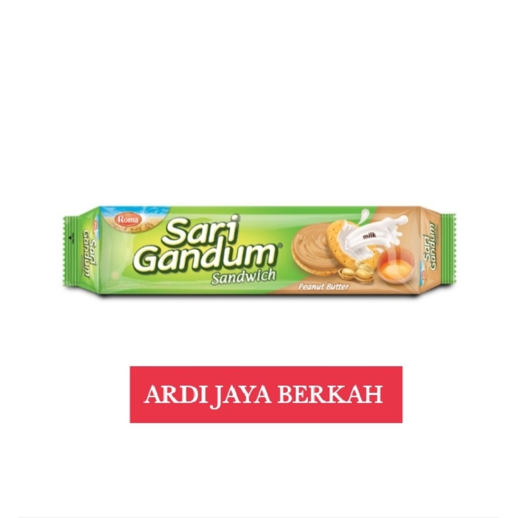 

Roma Sari Gandum Biskuit Sandwich Peanut Butter 108g