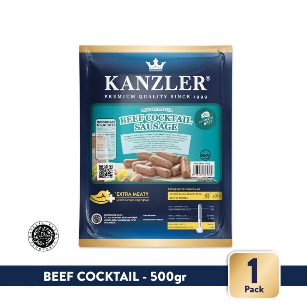 

Kanzler Sosis Cocktail 500gr