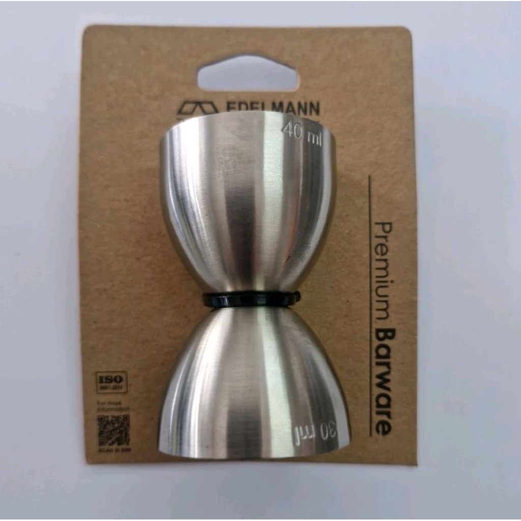 CM-34 Cocktail Measuring Cup 30/40ml, Stainless Steel Jiggers Edelmann