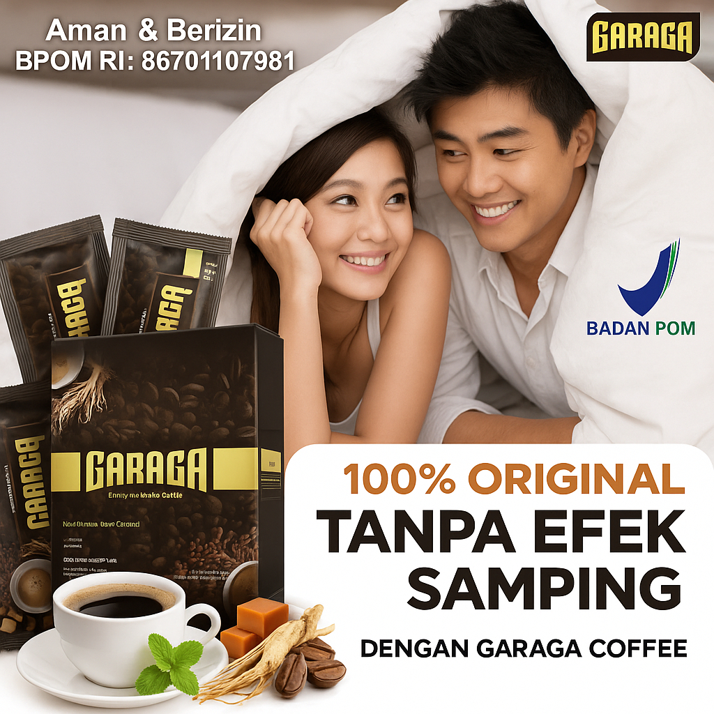 

KOPI GARAGA ORIGINAL MINUMAN EXTRA GINGSENG 100% BPOM & HALAL KOPI STAMINA PRIA TAHAN LAMA