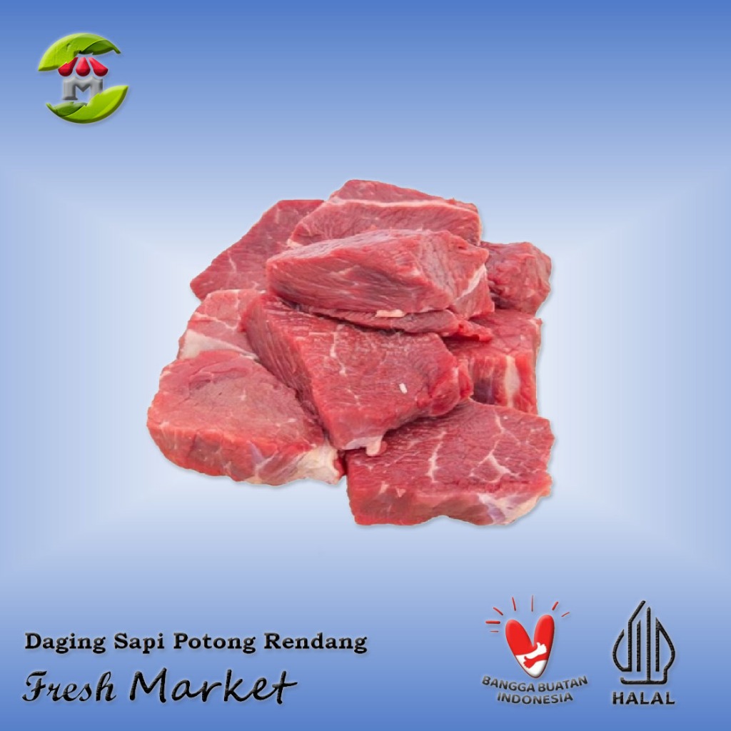 

[BOGOR] Daging Sapi Lokal Potong Rendang Pack 480gr - 500gr