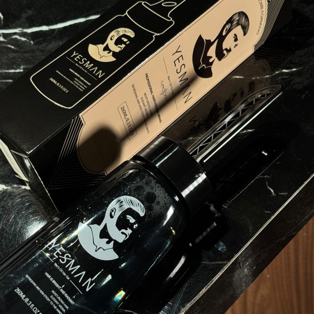 YESMAN Hair Styling Gel 260ML / Hair Oil / Hair Gel / Pomade / Wax / Men's Hair Styling Gel