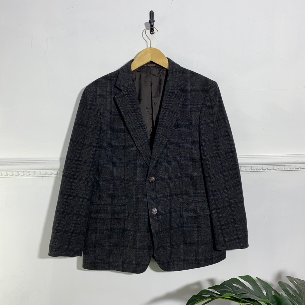 JAS BLAZER PLAID VINTAGE WOOL BRUNO BAFFI (P78 L58)
