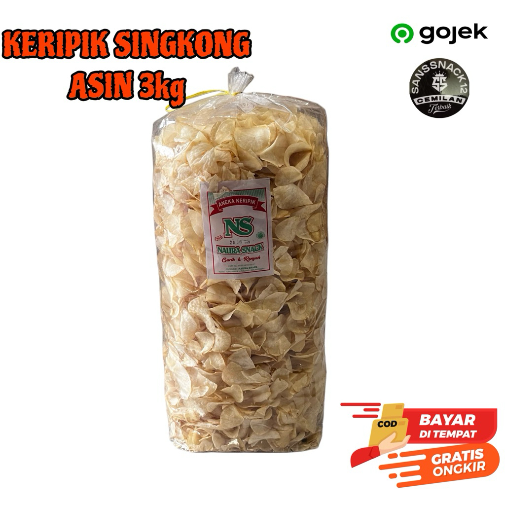 

INSTAN - Keripik Singkong Original 3kg / 1 bal