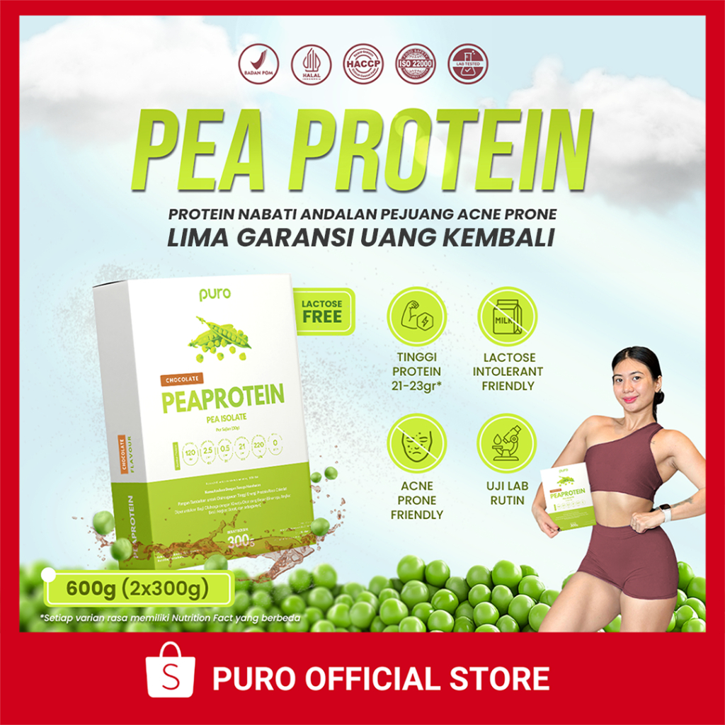 PURO VEGA-PRO Pea Protein Isolate 600gr