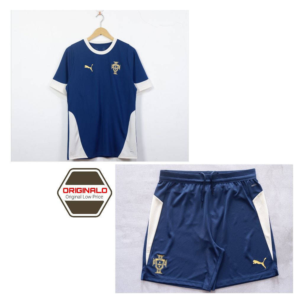 [Set] Jersei & Celana Pendek Sepak Bola Pria Puma Men Portugal Training Football Soccer Jersey & Sho