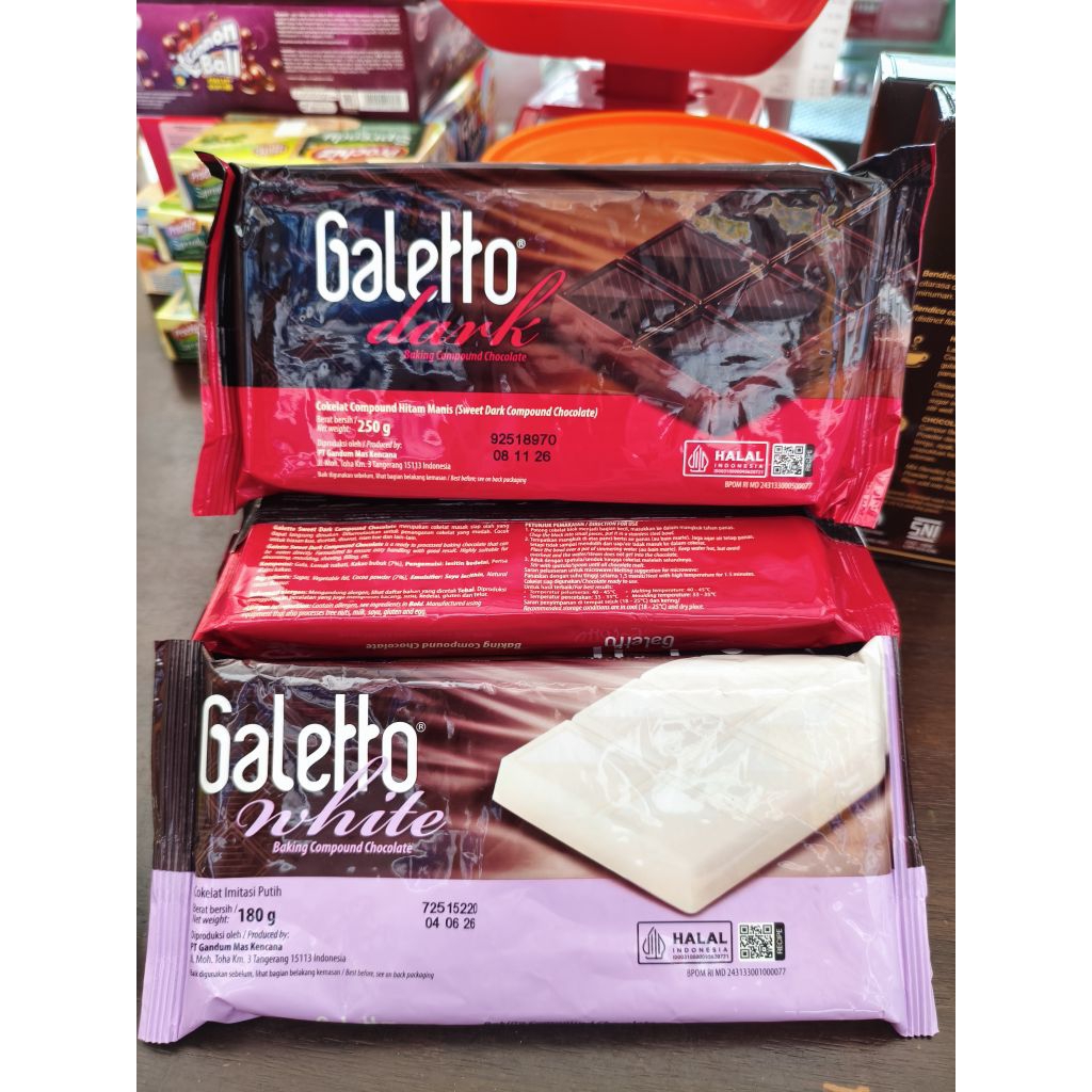 

Galetto Dark Compound | Coklat Batang Galetto 250gr