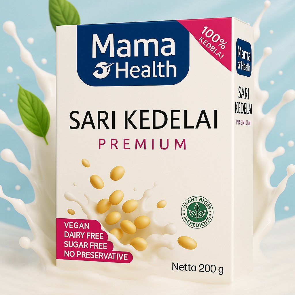 

Susu Kedelai Dengan Sari Kedelai Pure 100% murni tanpa gula / Sari kedelai Mama Health free sugar