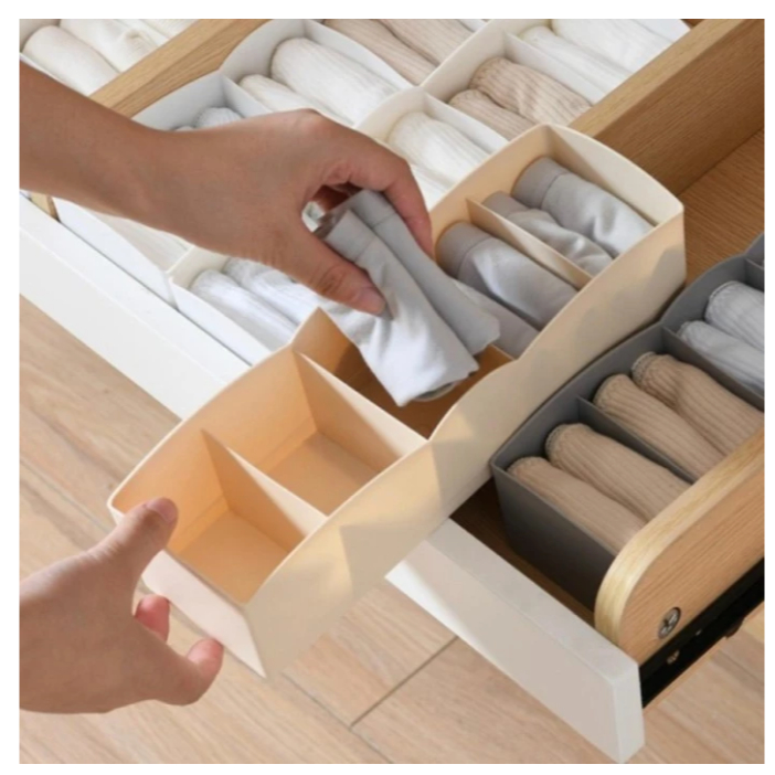 RAK LACI 5 SEL KOTAK LACI PENYIMPANAN CELANA DALAM BRA KAOS KAKI DASI/ Kotak Laci Sekat Penyimpanan 