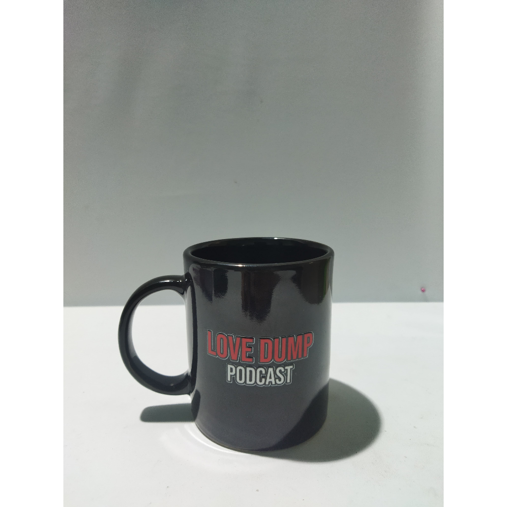 Mug Keramik Hitam Custom logo pancawarna surabaya