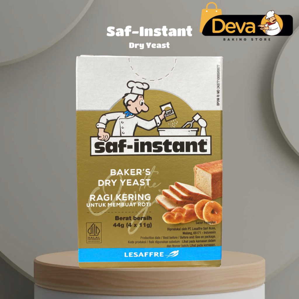 

Saf-Instant Dry Yeast - Saf Instan Ragi Kering 4x11gr