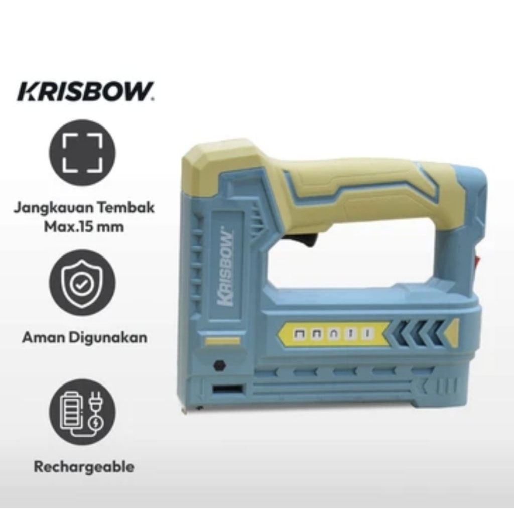 

Krisbow Stapler Tembak Cordless 5 In 1