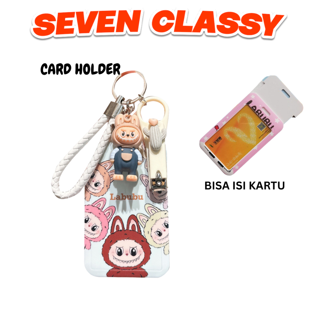 

SC - NAME TAG ID H780 CARD LAYARD HOLDER MOTIF LABUBU KAWAII UNTUK KARTU DAN PHOTOCARD CUTE