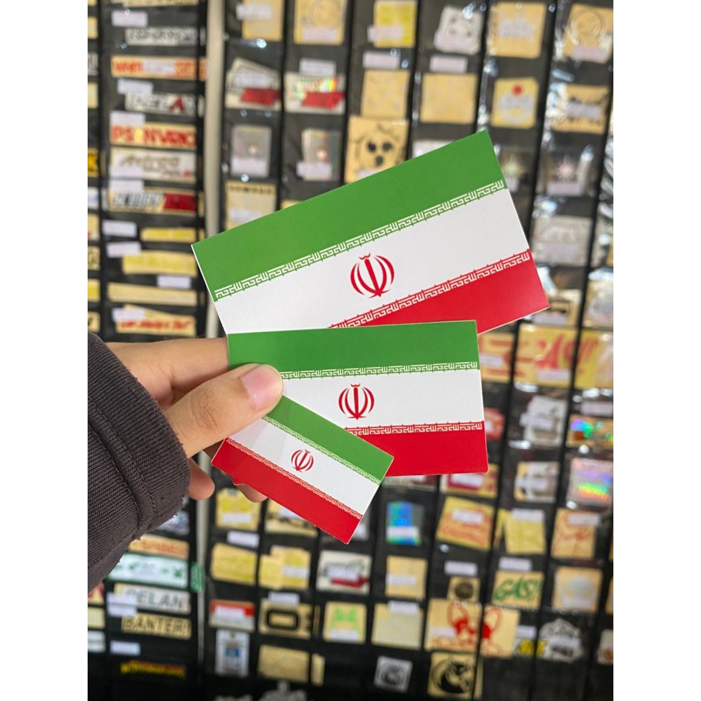 

STIKER BENDERA NEGARA IRAN / STIKER VINYL BENDERA IRAN