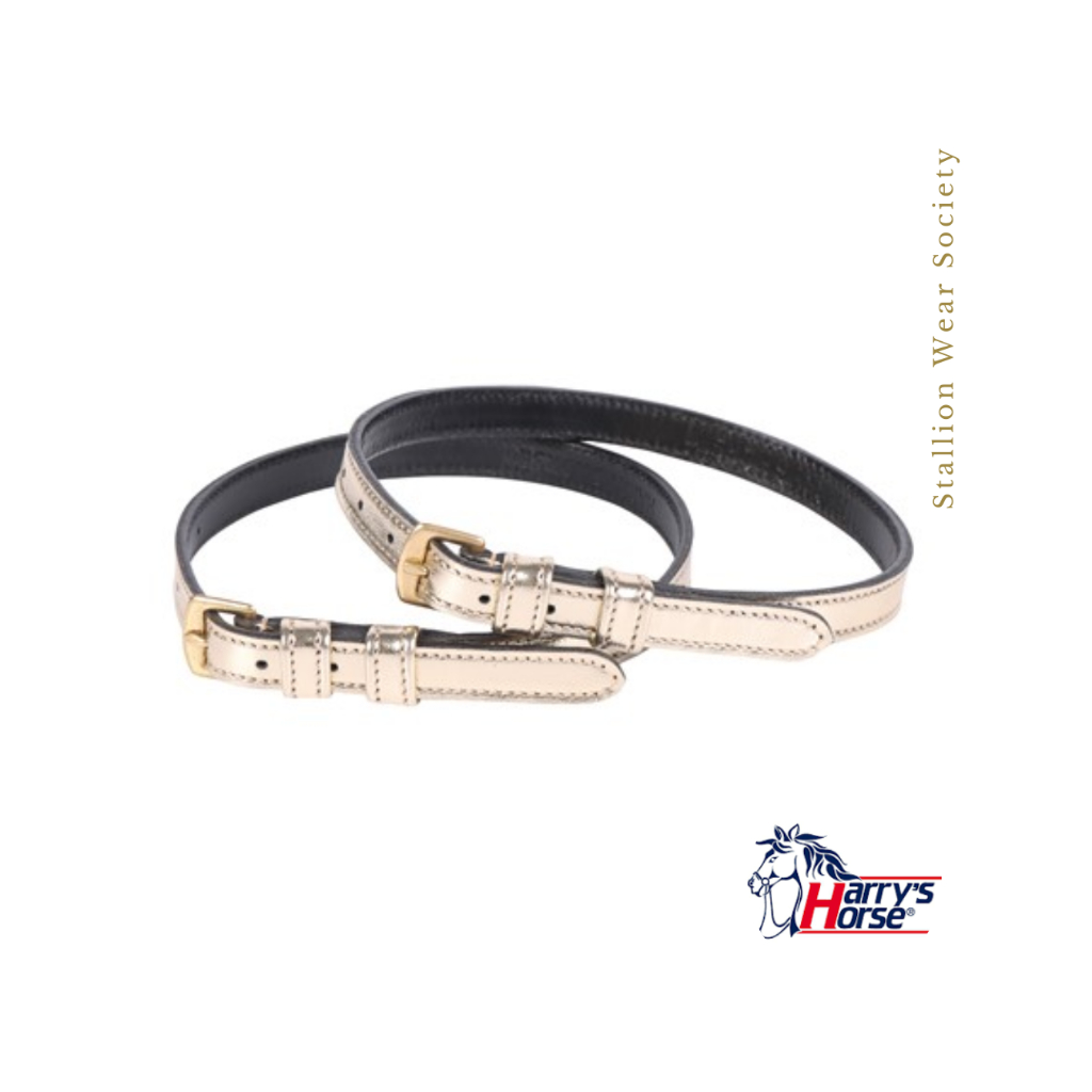 Harry Horse Leather Spurs Straps Available in Gold