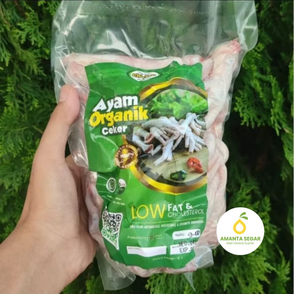 

Amanta Segar Bogor | Ceker Ayam Organik Low Fat & Cholesterol Frozen Premium 0,9 - 1 Kg