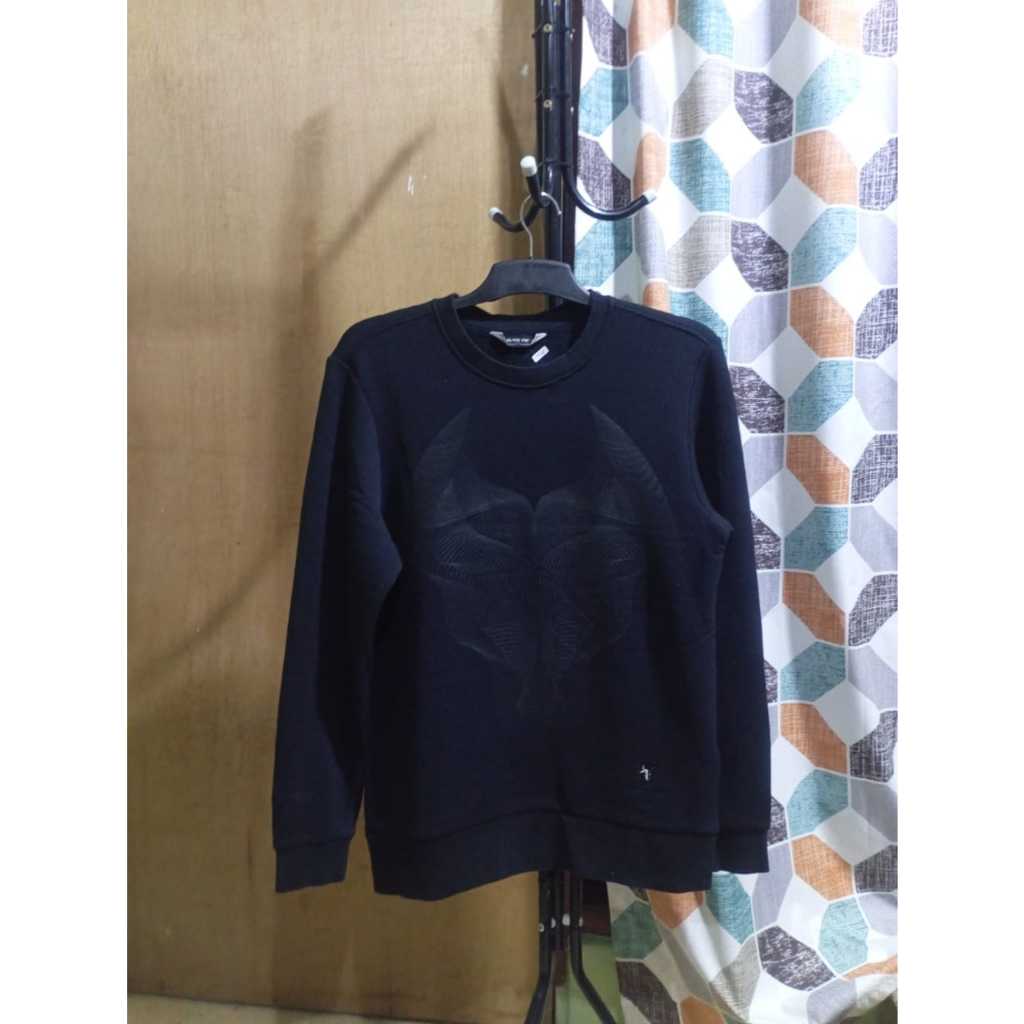 CN Polartec BY-Black ON Black CrewNeck Polartec Brand Black Yak Unisex Warna Hitam