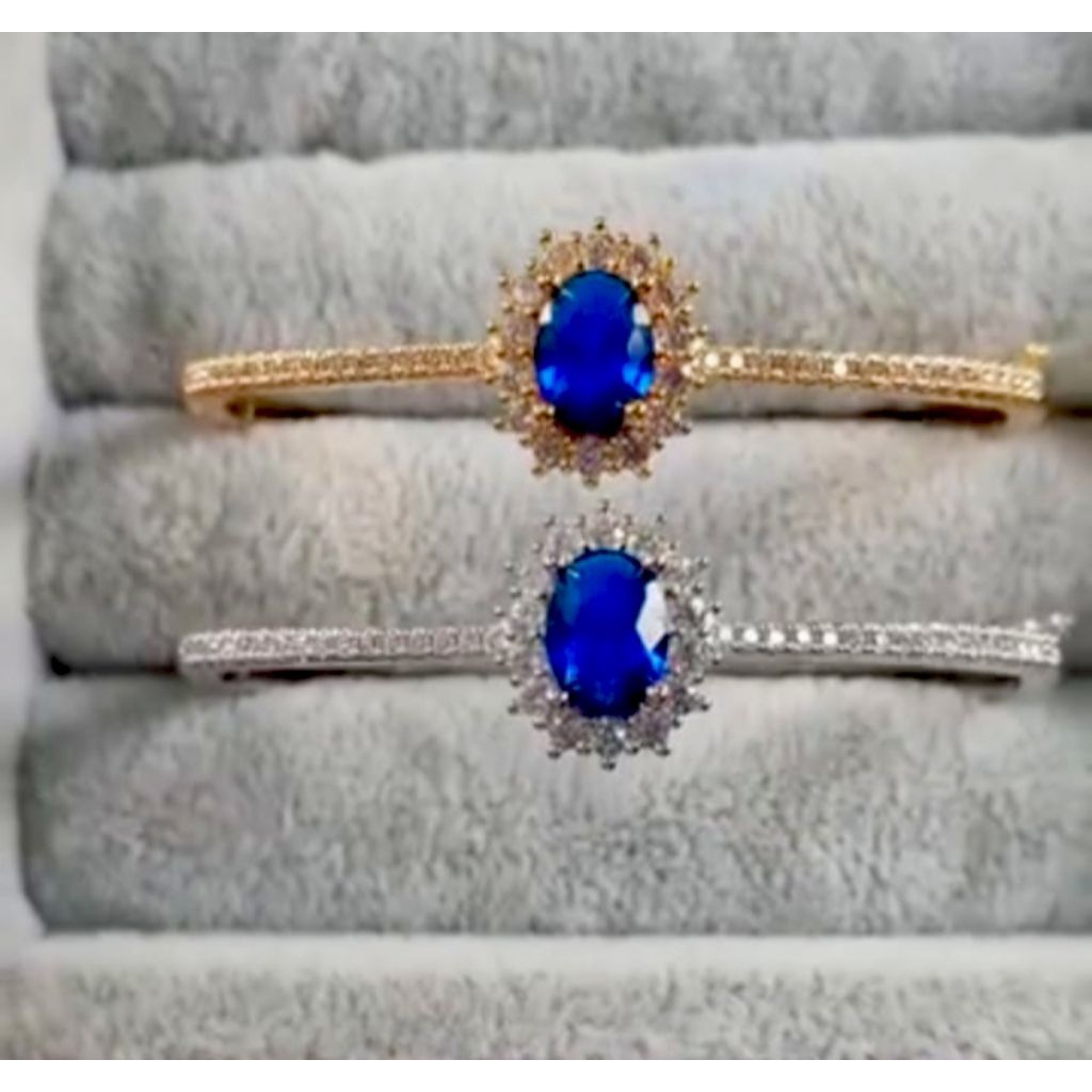 Qrjewellery - Gelang Blue Sapphire Bangle