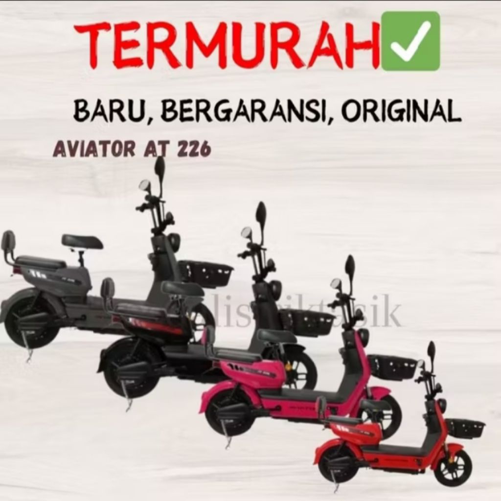 sepeda listrik aviator AT 226 original