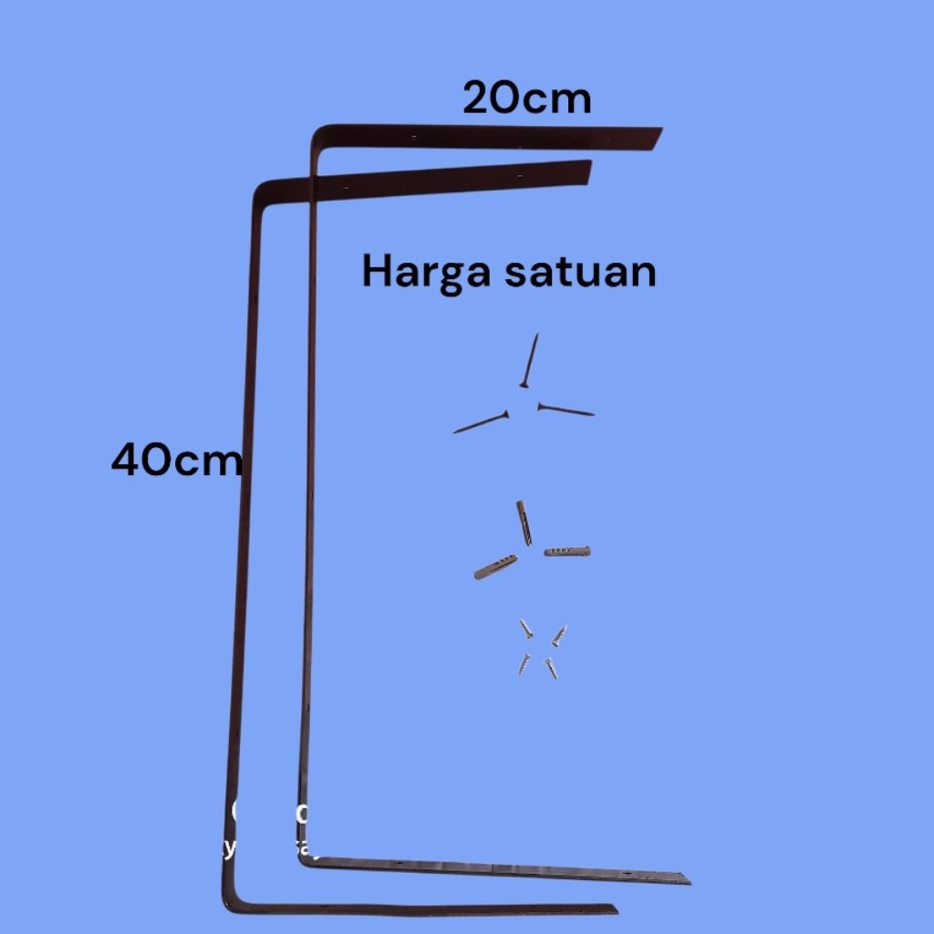 breket rak siku dinding susun