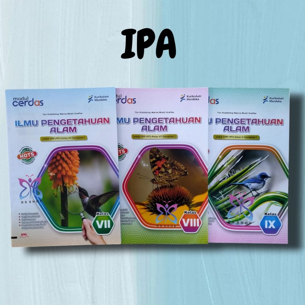 LKS Cerdas IPA Kelas 7,8,9 SMP Kurikulum Merdeka, Semester 1 "WMG"