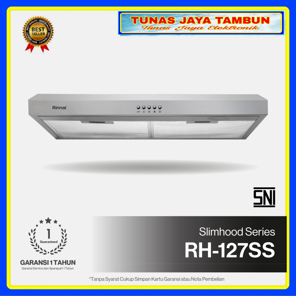COOKER HOOD RINNAI RH 127 B / COOKER HOOD RINNAI RH 127 SS / RINNAI RH-127 COOKER HOOD