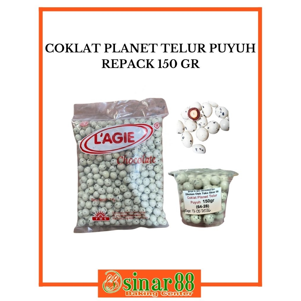 

L'agie Coklat Planet Telur Puyuh 150gr